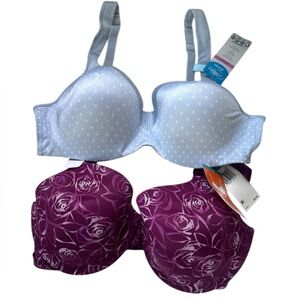 Lot of Two Warners & Playtex Bras Size 38C Brand New